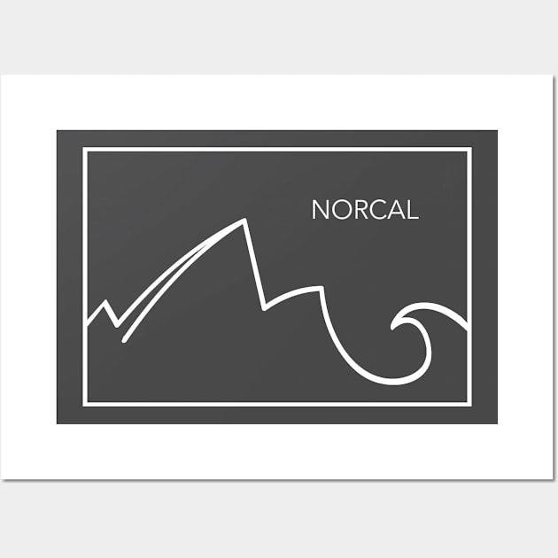 NorCal minimalist design Wall Art by pholange